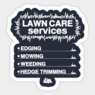 lawn care services Sticker